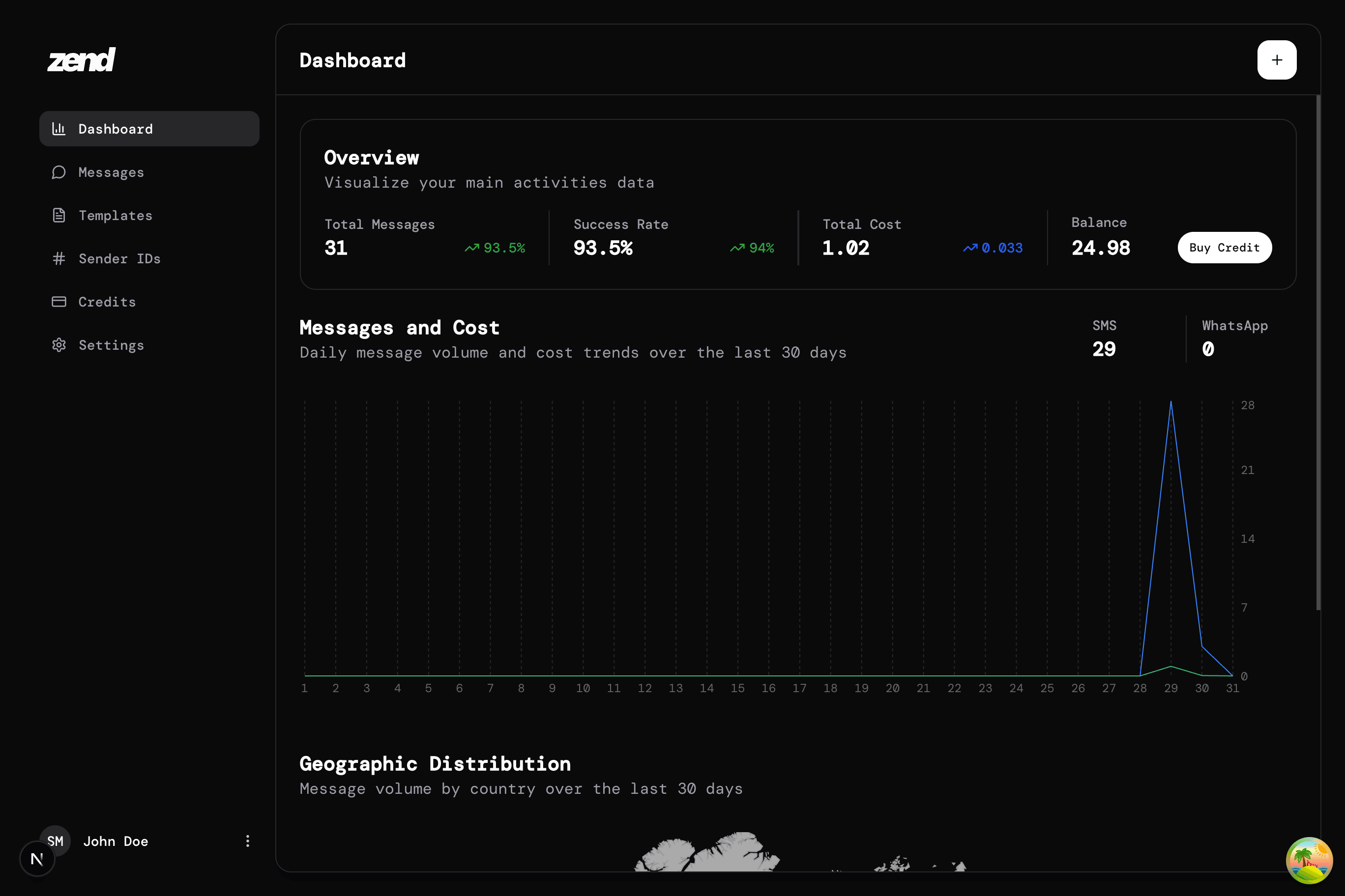 app screen